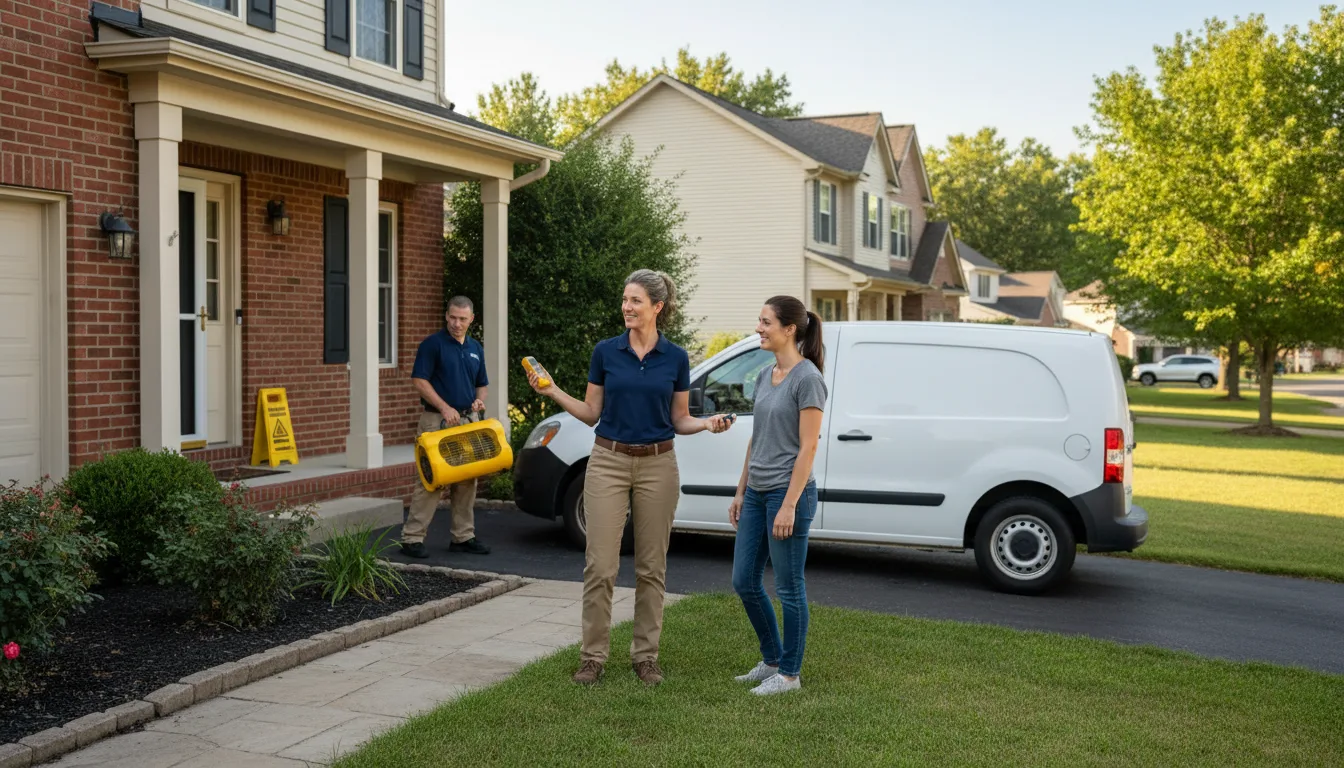 Water restoration image for Dehumidification And Cleanup Services in Vernon, MI